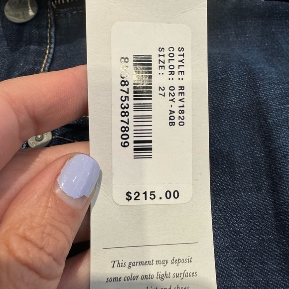 AG Adriano Goldschmied NWT Prima Roll Up Distressed Skinny Jeans size 27 - Picture 8 of 9